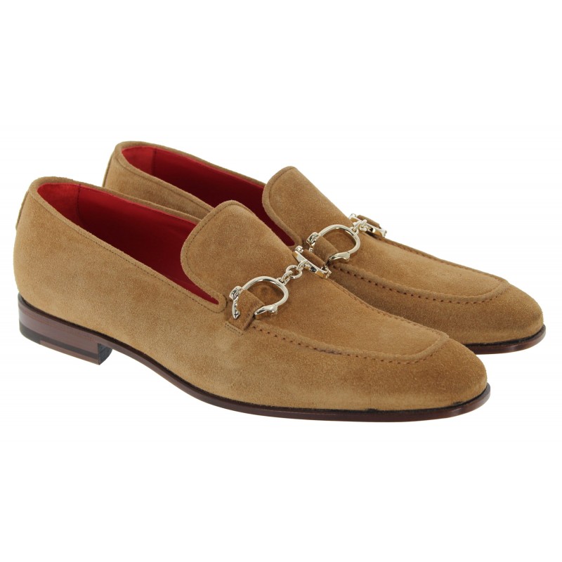 Mens tan suede hot sale loafers uk